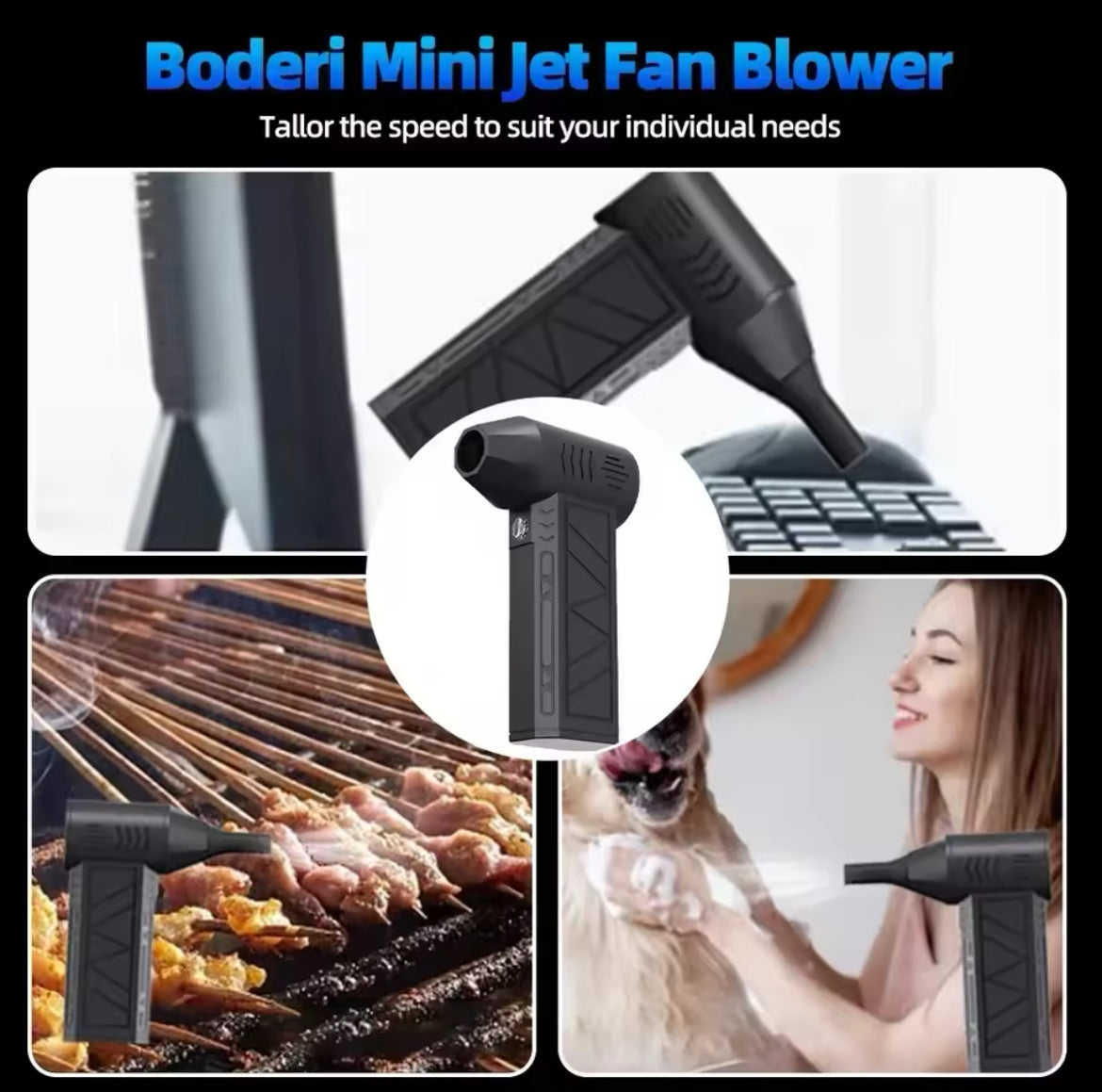 130000RPM Mini Turbo Jet Fan Electric Air Duster