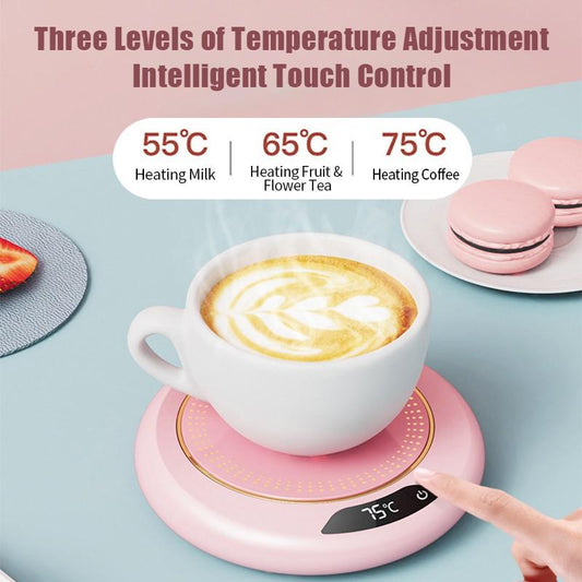 USB Smart Cup Warmer with 3 Adjustable Temperature Settings