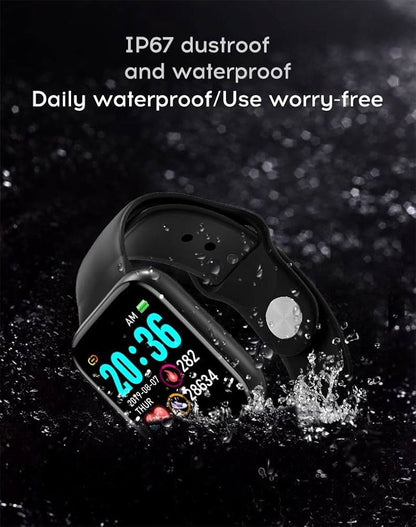 2024 Y68 Smart Watch for Men - Heart Rate, Blood Pressure, Fitness Tracker for iOS & Android