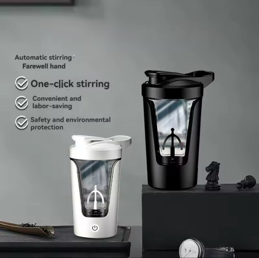 "350ML Electric Protein Shaker Blender – Automatic Vortex Mixing Cup, Leakproof Fitness Bottle"