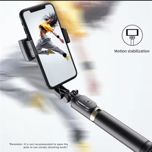 Roreta 2023 Gimbal Stabilizer Selfie Stick Tripod with Bluetooth Shutter for IOS/Android