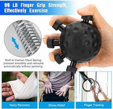 Finger Exerciser Trainer Hand Grip Strengthener Rock Climbing Finger Exerciser Trainers Gripper Exerciser Hand Strength Exercise