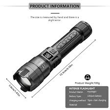 "2000LM LED Tactical Flashlight – USB Rechargeable, Zoomable, Multi-Mode for Camping & Emergencies"