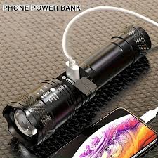 "2000LM LED Tactical Flashlight – USB Rechargeable, Zoomable, Multi-Mode for Camping & Emergencies"