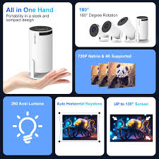 Magcubic HY300 Pro 4K Projector - Android 11, Wi-Fi 6, 260 ANSI, Allwinner H713, Bluetooth 5.0