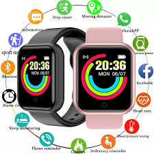 2024 Y68 Smart Watch for Men - Heart Rate, Blood Pressure, Fitness Tracker for iOS & Android