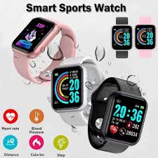 2024 Y68 Smart Watch for Men - Heart Rate, Blood Pressure, Fitness Tracker for iOS & Android