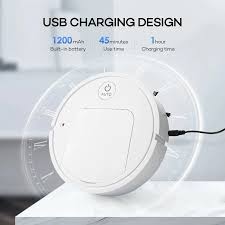 2024 Smart 2-in-1 Sweeping Robot Vacuum & Mop - USB Charging